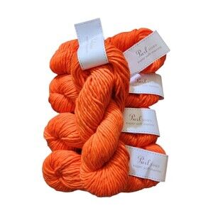 Purl Soho Yarn Super Soft Merino Wool #1220 Orange 5 Skeins